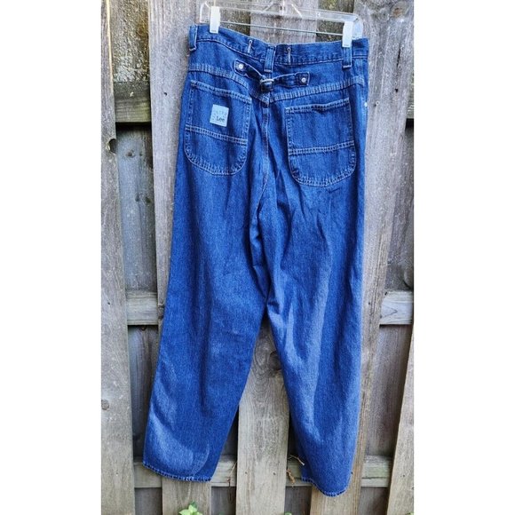 Womens Size 14/34 Jeans Lee 90s Buckle Back Wide Leg - Picture 3 of 10
